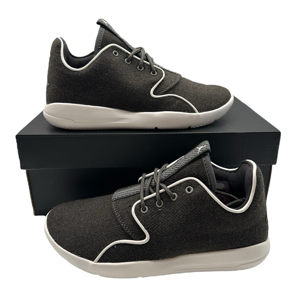 Air Jordan Eclipse Premium GG Shoes YOUTH Boys Size 7 Y Grey Herringbone Sneaker